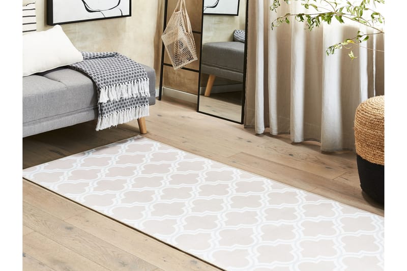 Kadayal Ryamatta 80x200 cm - Beige - Textil & mattor - Mattor - Modern matta - Ryamatta & luggmatta