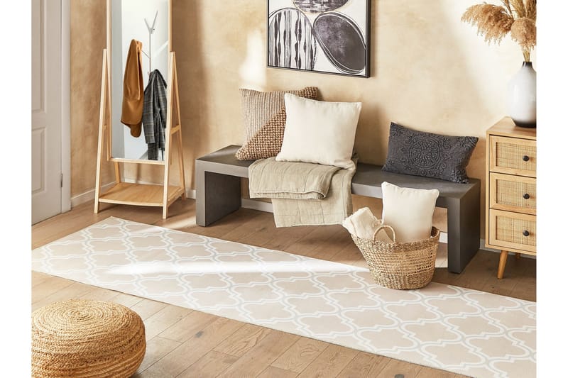 Kadayal Ryamatta 80x300 cm - Beige - Textil & mattor - Mattor - Modern matta - Gångmattor