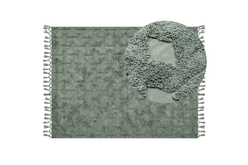 Kars Ryamatta 160x230 cm - Grön - Textil & mattor - Mattor - Modern matta - Ryamatta & luggmatta