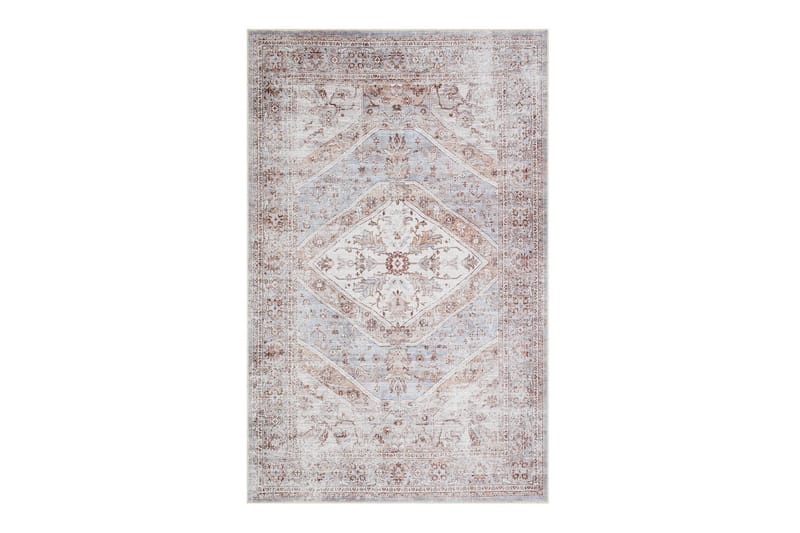 Kashan Wiltonmatta 200x300 cm Rektangulär, Blå/Creme
