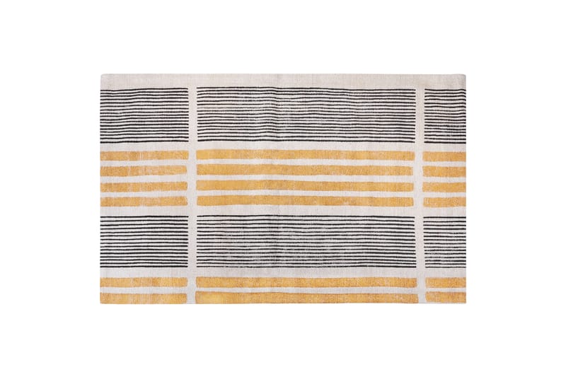 Katra Bomullsmatta 140x200 cm - Gul - Textil & mattor - Mattor - Modern matta - Ryamatta & luggmatta