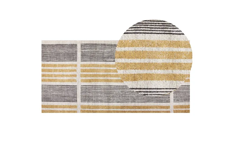 Katra Ryamatta 80x150 cm - Gul - Textil & mattor - Mattor - Modern matta - Ryamatta & luggmatta