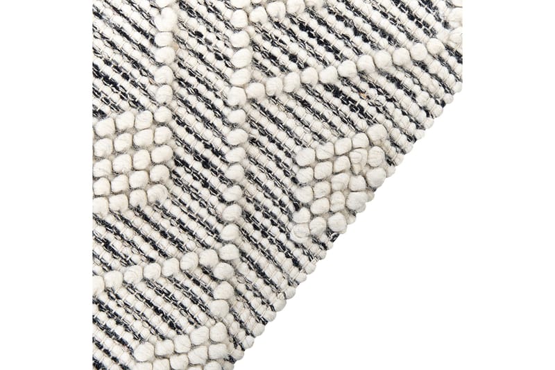 Kavak Ullmatta 160x230 cm - Svart/Vit - Textil & mattor - Mattor - Modern matta - Ullmatta