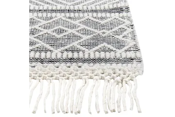 Kavak Ullmatta 160x230 cm - Svart/Vit - Textil & mattor - Mattor - Modern matta - Ullmatta
