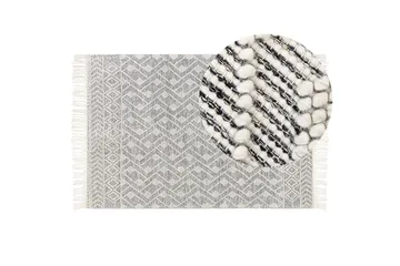 Kavak Ullmatta 160x230 cm - Svart/Vit - Textil & mattor - Mattor - Modern matta - Ullmatta