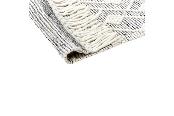 Kavak Ullmatta 160x230 cm - Svart/Vit - Textil & mattor - Mattor - Modern matta - Ullmatta