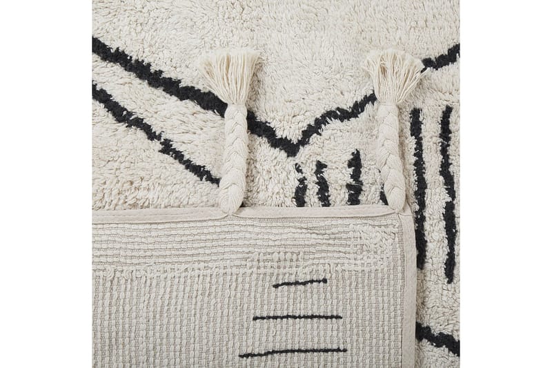Kebir Bomullsmatta 140x200 cm - Svart/Vit - Textil & mattor - Mattor - Modern matta - Bomullsmatta