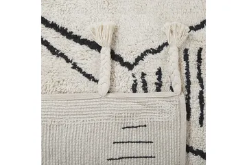 Kebir Bomullsmatta 160x230 cm - Svart/Vit - Textil & mattor - Mattor - Modern matta - Bomullsmatta
