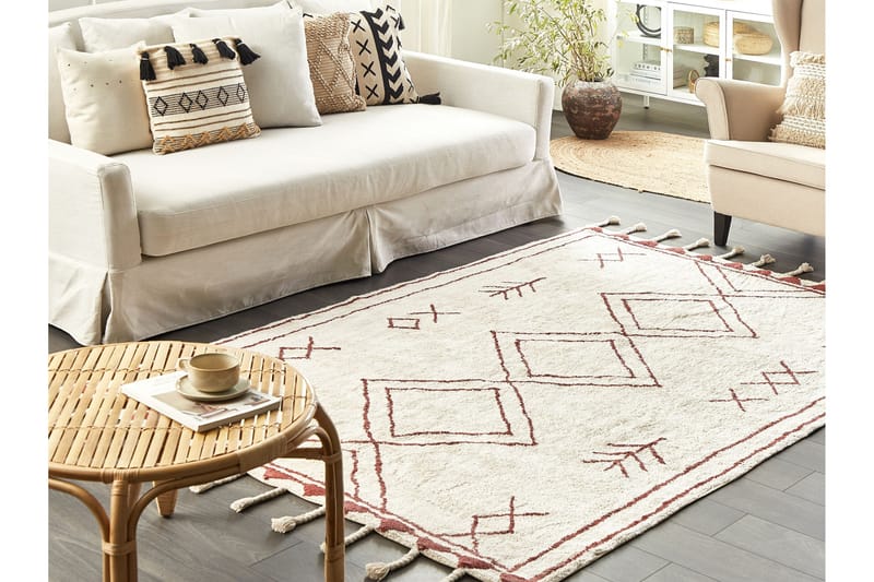 Kenitra Bomullsmatta 140x200 cm - Svart/Vit - Textil & mattor - Mattor - Modern matta - Bomullsmatta