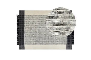 Ketenli Ullmatta 140x200 cm - Svart/Vit - Textil & mattor - Mattor - Modern matta - Ullmatta