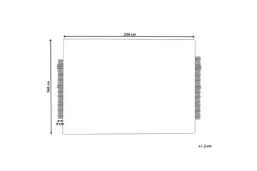 Ketenli Ullmatta 160x230 cm - Svart/Vit - Textil & mattor - Mattor - Modern matta - Ullmatta