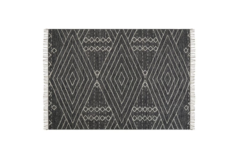 Khenifra Bomullsmatta 160x230 cm - Svart/Vit - Textil & mattor - Mattor - Modern matta - Bomullsmatta