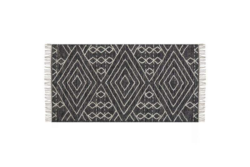 Khenifra Bomullsmatta 80x150 cm - Svart/Vit - Textil & mattor - Mattor - Modern matta - Bomullsmatta