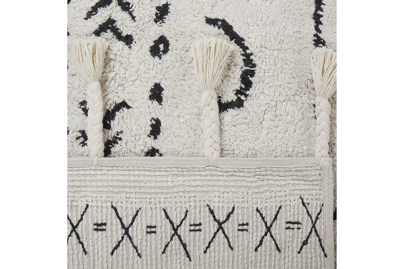 Khouribga Bomullsmatta 140x200 cm - Svart/Vit - Textil & mattor - Mattor - Modern matta - Bomullsmatta