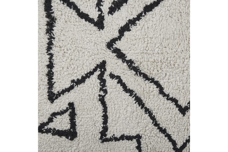 Khouribga Bomullsmatta 140x200 cm - Svart/Vit - Textil & mattor - Mattor - Modern matta - Bomullsmatta