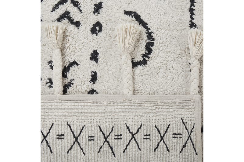 Khouribga Bomullsmatta 160x230 cm - Svart/Vit - Textil & mattor - Mattor - Modern matta - Bomullsmatta