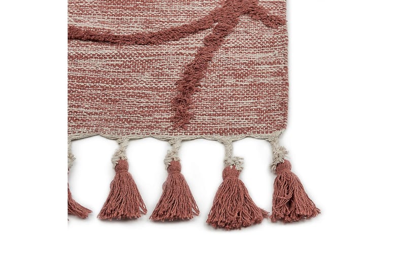 Kirsehir Bomullsmatta 160x230 cm - Röd - Textil & mattor - Mattor - Modern matta - Bomullsmatta