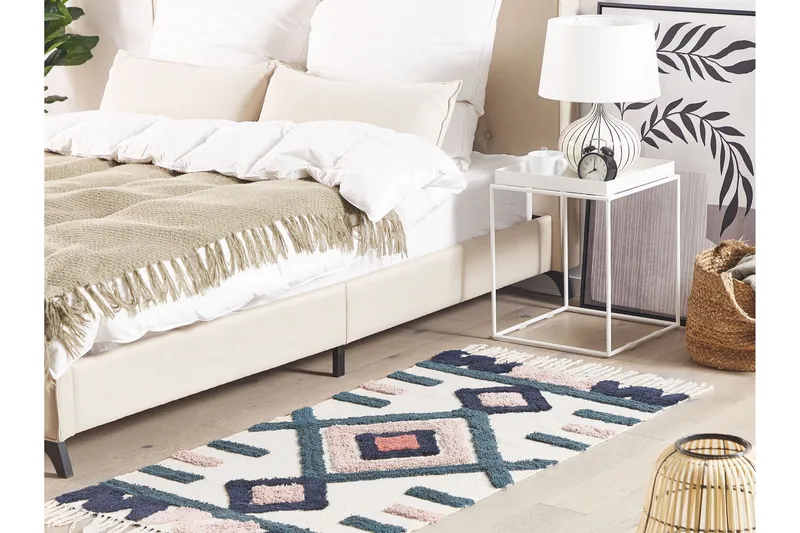 Kozlu Ryamatta 80x150 cm - Blå - Textil & mattor - Mattor - Modern matta - Bomullsmatta