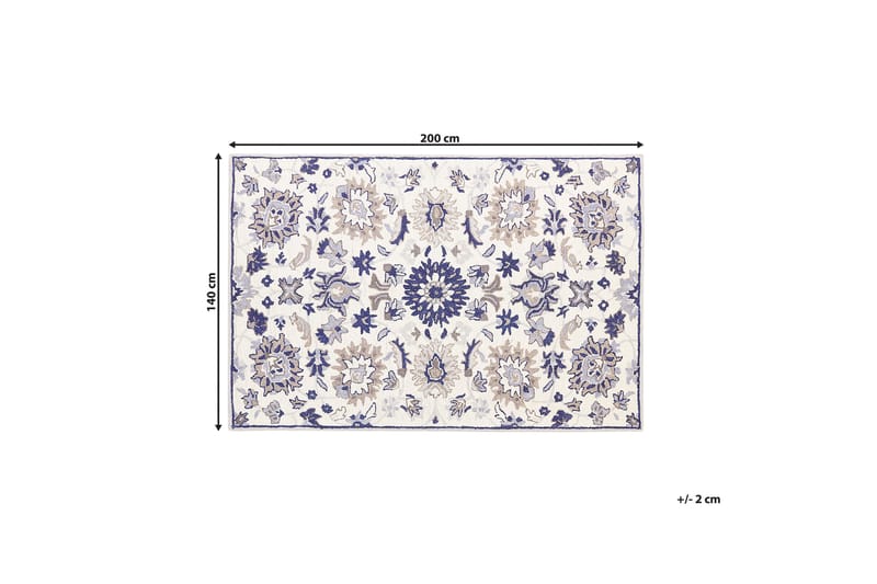 Kumru Ullmatta 140x200 cm - Beige - Textil & mattor - Mattor - Modern matta - Ullmatta