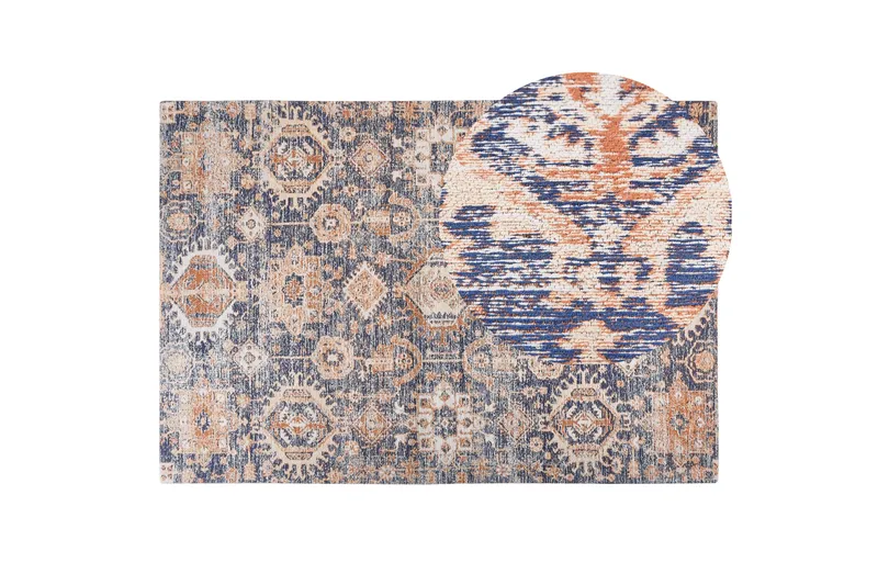 Kurin Bomullsmatta 140x200 cm - Blå - Textil & mattor - Mattor - Modern matta - Gångmattor