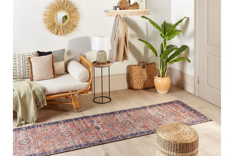 Kurin Gångmatta 80x300 cm - Blå - Textil & mattor - Mattor - Modern matta - Bomullsmatta