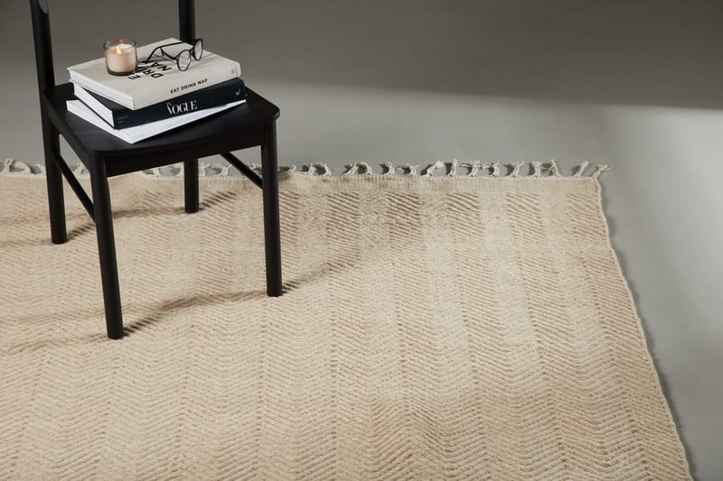 Loke Ullmatta 160x230 cm Rektangulär - Beige - Textil & mattor - Mattor - Modern matta - Ullmatta