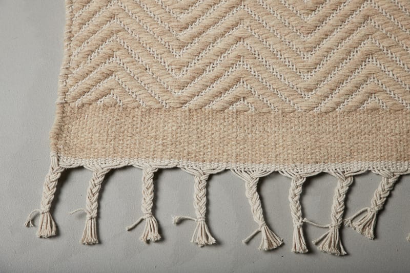 Loke Ullmatta 160x230 cm Rektangulär - Beige - Textil & mattor - Mattor - Modern matta - Ullmatta