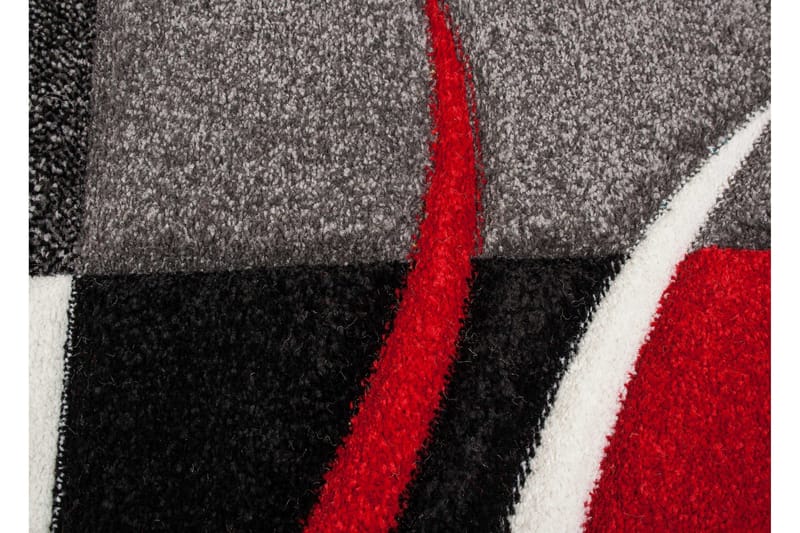 London Patch Friezematta Rund 240 - Röd - Textil & mattor - Mattor - Modern matta - Friezematta