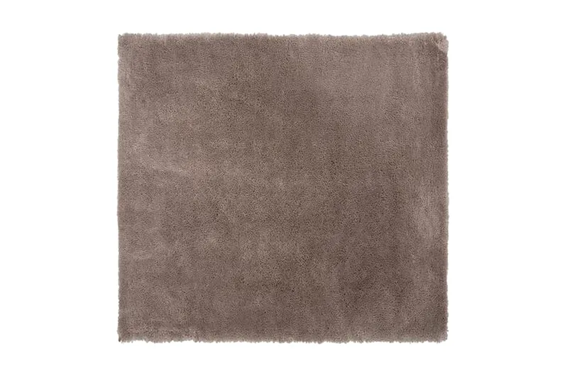 Lyme Matta Lång Lugg 200x200 cm, Ljusbrun