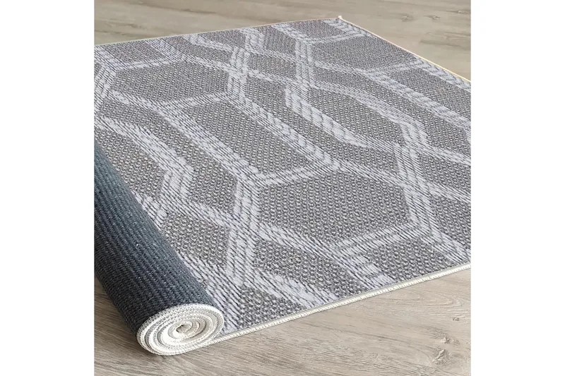 Magma Bomullsmatta 100x200 cm Rektangulär - Grå - Textil & mattor - Mattor - Modern matta - Bomullsmatta