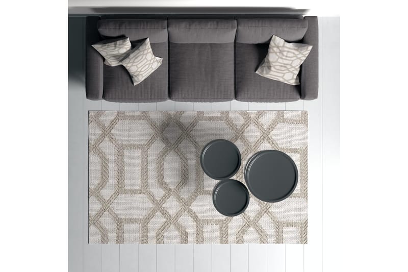 Maltina Bomullsmatta 140x220 cm Rektangulär - Grå - Textil & mattor - Mattor - Modern matta - Bomullsmatta