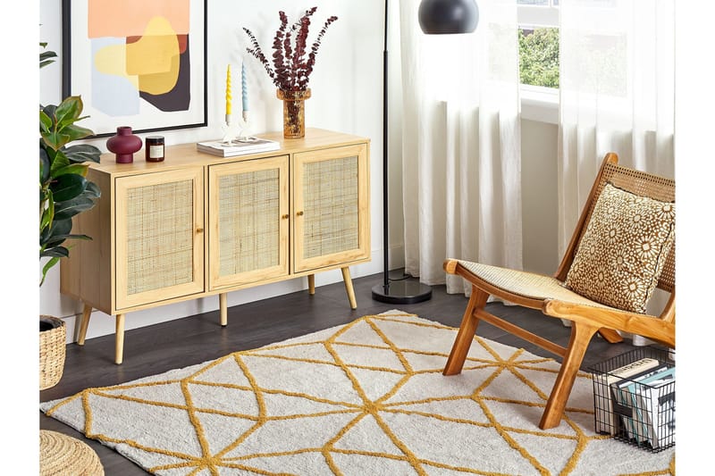 Marand Ryamatta 160x230 cm - Svart/Vit - Textil & mattor - Mattor - Modern matta - Ryamatta & luggmatta