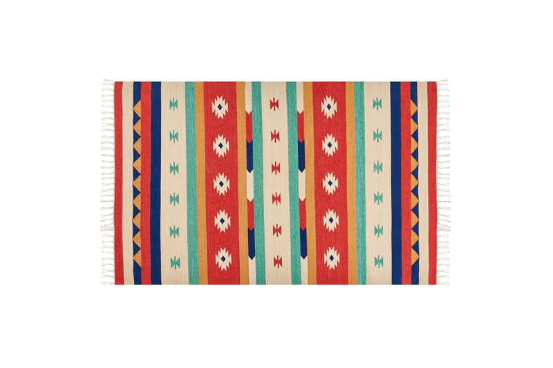 Margara Bomullsmatta 140x200 cm - Röd - Textil & mattor - Mattor - Modern matta - Bomullsmatta