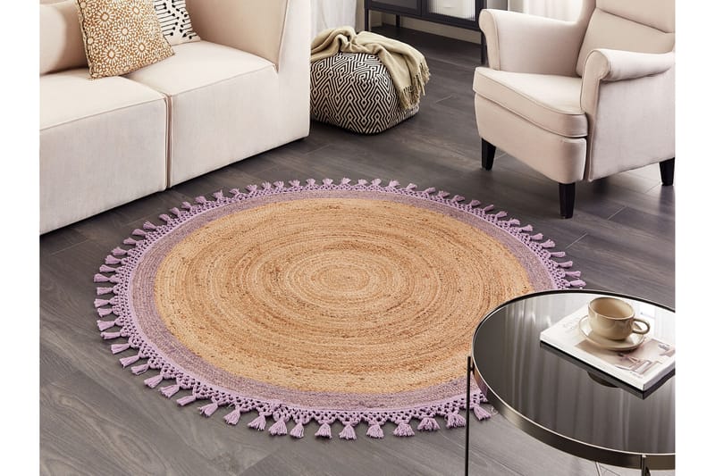 Marts Jutematta 140 cm Rund - Beige - Textil & mattor - Mattor - Modern matta - Sisalmattor