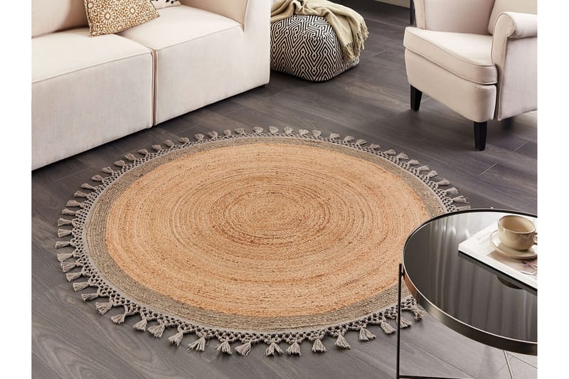 Marts Jutematta 140 cm Rund - Beige - Textil & mattor - Mattor - Modern matta - Sisalmattor