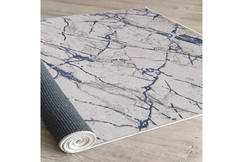 Masahiko Bomullsmatta 100x300 cm Rektangulär - Blå - Textil & mattor - Mattor - Modern matta - Bomullsmatta