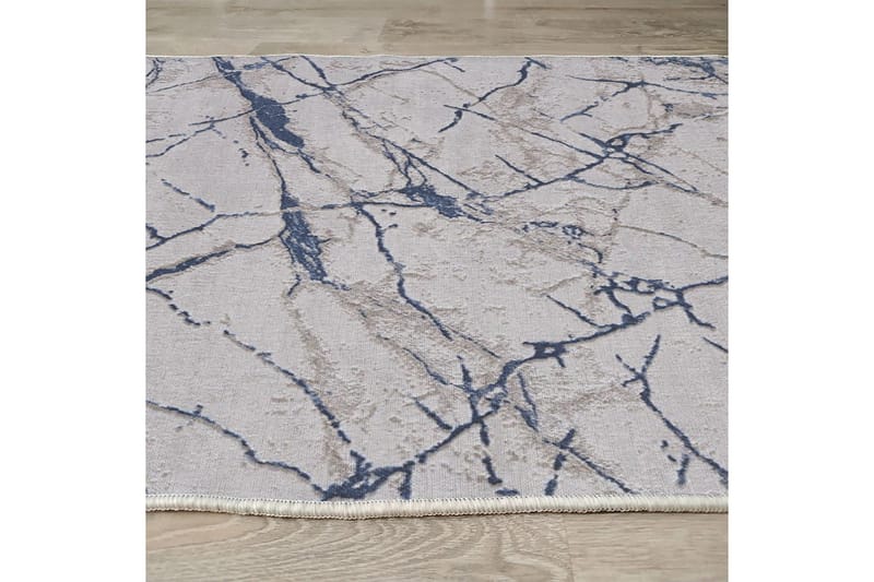 Masahiko Bomullsmatta 100x300 cm Rektangulär - Blå - Textil & mattor - Mattor - Modern matta - Bomullsmatta