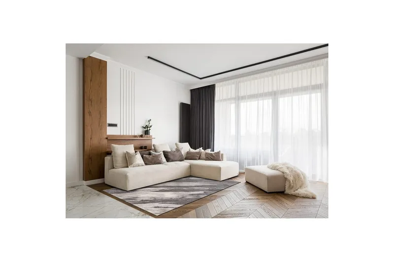 Maskinvävd Matta Bern Concrete - 200x290 cm - Textil & mattor - Mattor - Modern matta - Wiltonmattor