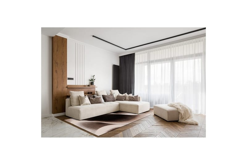 Maskinvävd Matta Brilliance Modern - 160x230 cm, Mocca - Textil & mattor - Mattor - Modern matta - Wiltonmattor