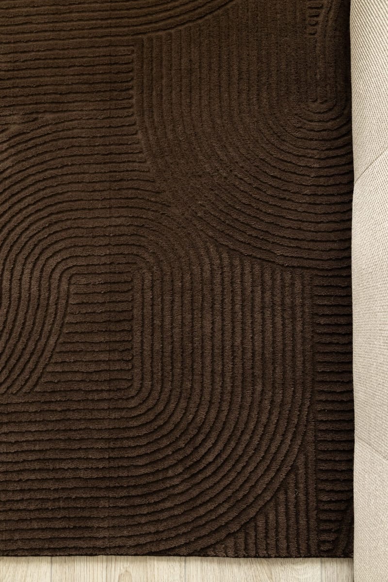 Maskinvävd Matta Castello Art gång 80x150 cm - Choklad - Textil & mattor - Mattor - Modern matta - Gångmattor