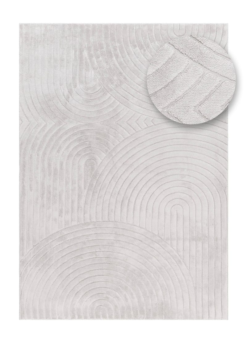 Maskinvävd Matta Cozy Zen 155x230 cm - Grå - Textil & mattor - Mattor - Modern matta - Wiltonmattor