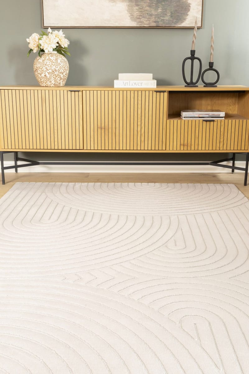 Maskinvävd Matta Cozy Zen 155x230 cm - Grå - Textil & mattor - Mattor - Modern matta - Wiltonmattor