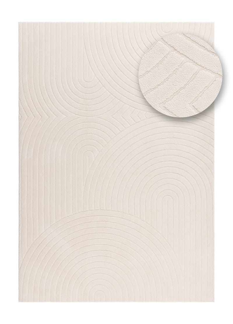 Maskinvävd Matta Cozy Zen 155x230 cm - Natur - Textil & mattor - Mattor - Modern matta - Wiltonmattor