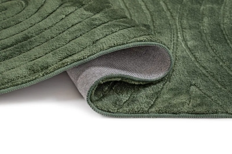 Maskinvävd Matta Cozy Zen 155x230 cm - Smaragdgrön - Textil & mattor - Mattor - Modern matta - Wiltonmattor