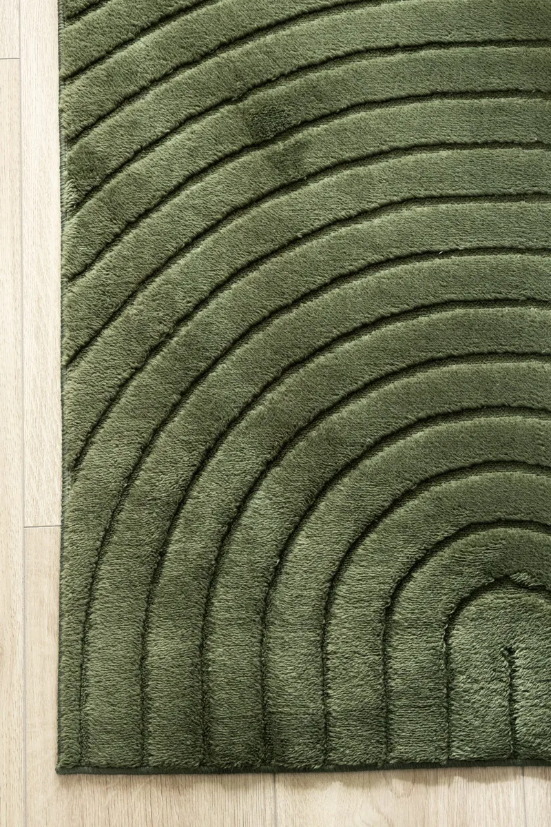 Maskinvävd Matta Cozy Zen 155x230 cm - Smaragdgrön - Textil & mattor - Mattor - Modern matta - Wiltonmattor