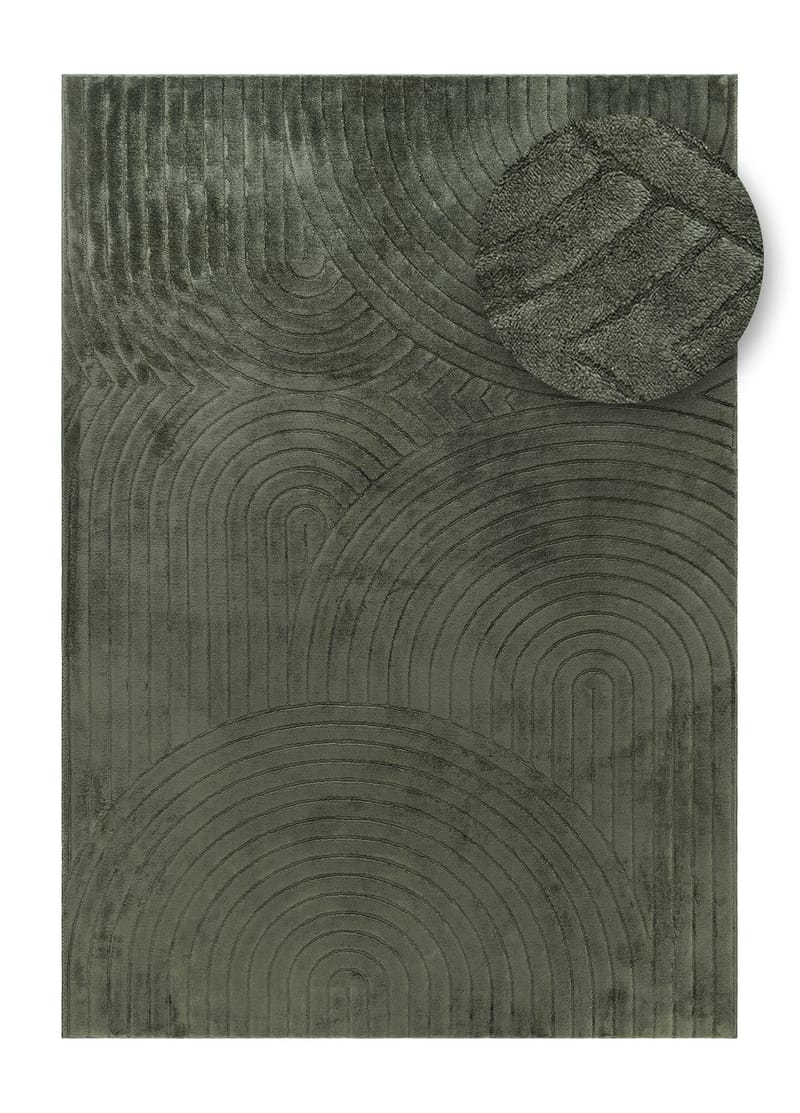 Maskinvävd Matta Cozy Zen 155x230 cm - Smaragdgrön - Textil & mattor - Mattor - Modern matta - Wiltonmattor