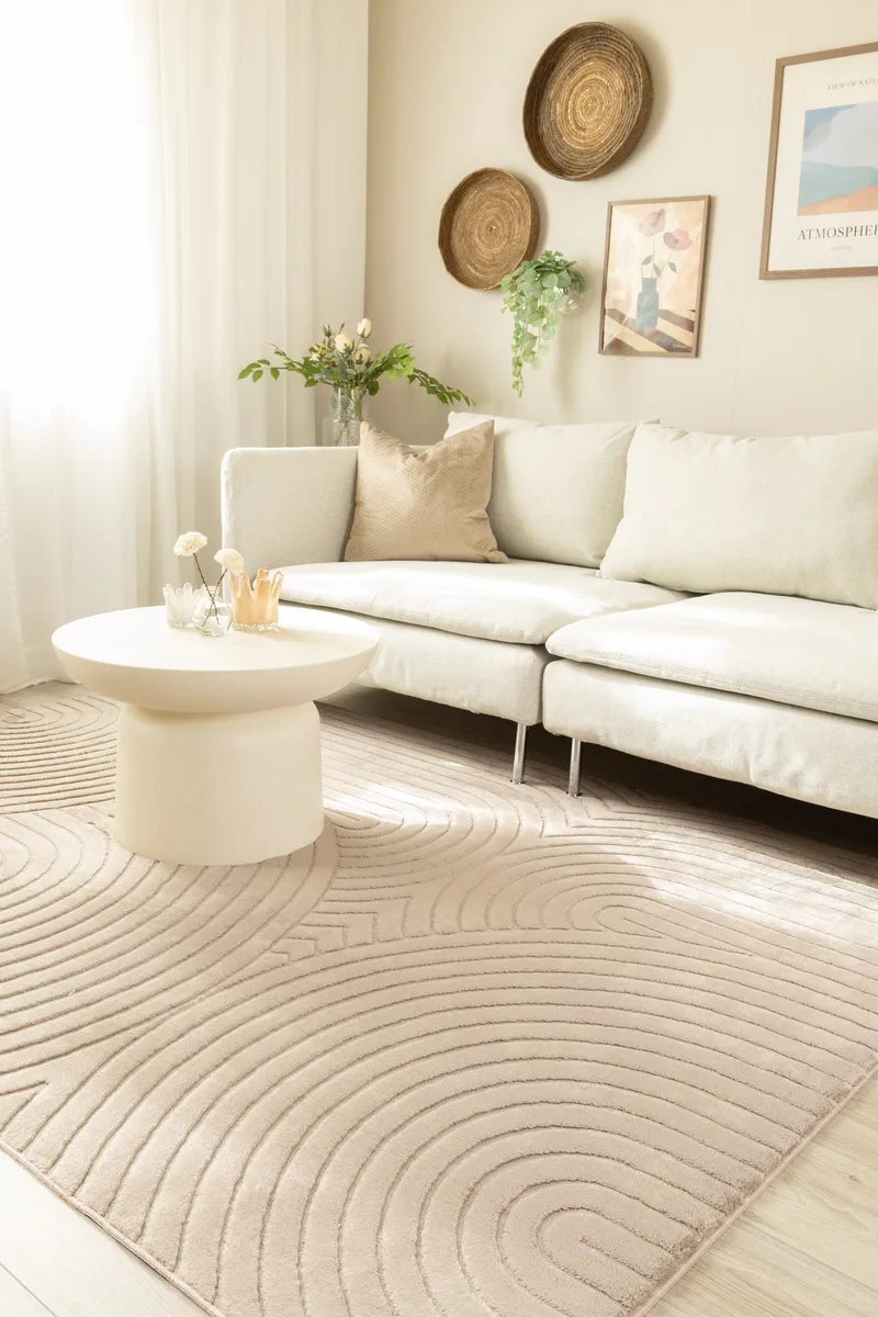 Maskinvävd Matta Cozy Zen 200x290 cm - Taupe - Textil & mattor - Mattor - Modern matta - Wiltonmattor