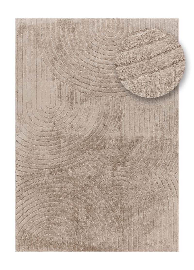 Maskinvävd Matta Cozy Zen 200x290 cm - Taupe - Textil & mattor - Mattor - Modern matta - Wiltonmattor