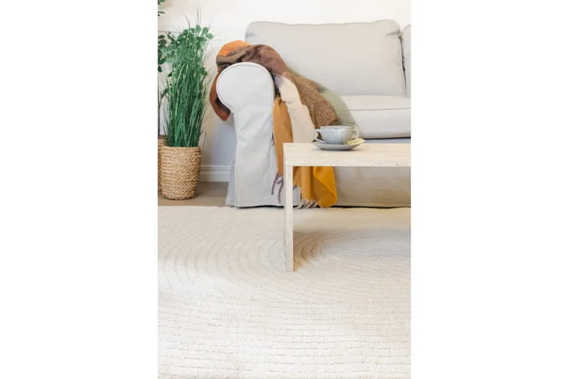 Maskinvävd Matta Genova Harmony - 140x200 cm, Vit - Textil & mattor - Mattor - Modern matta - Wiltonmattor