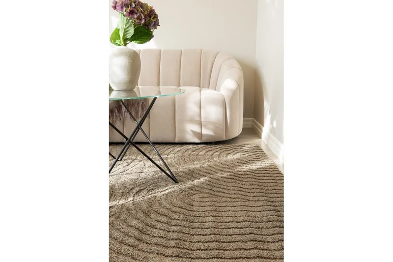 Maskinvävd Matta Genova Zen - 160x230 cm, Mocca - Textil & mattor - Mattor - Modern matta - Wiltonmattor